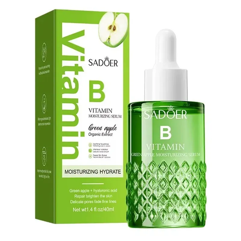 Serum Sadoer con vitamina B, ácido hialurónico y manzana verde 