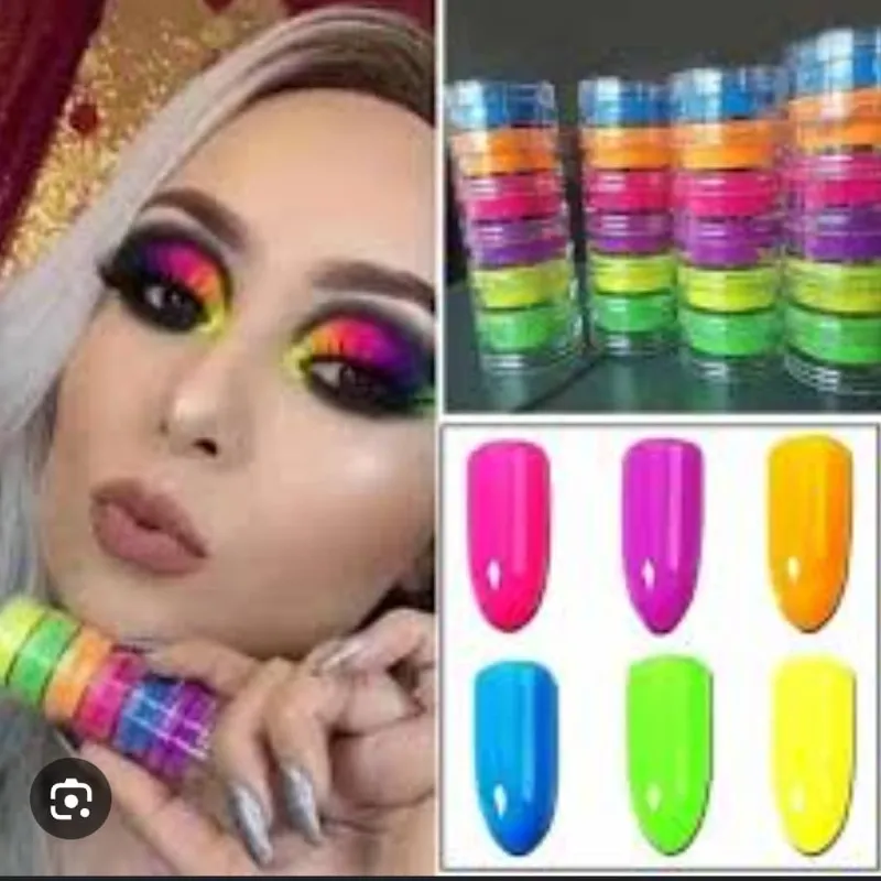 Pigmento en polvo neón