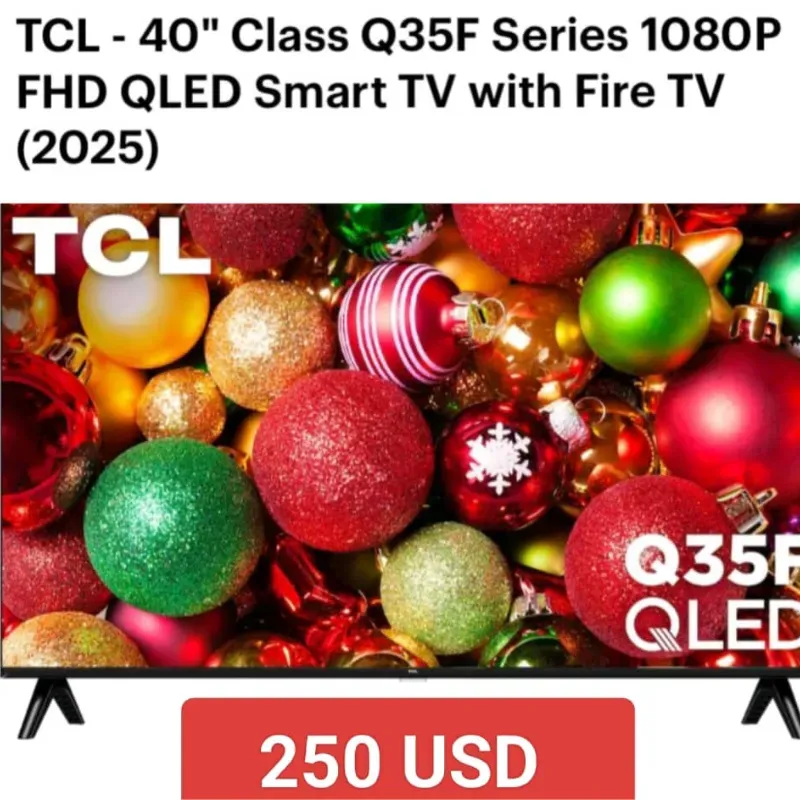SMART TV TCL FHD QLED 40" PULGADAS 250 USD