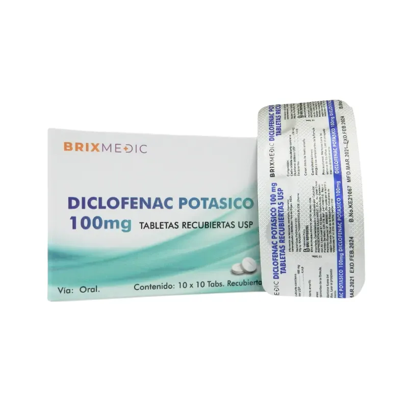 Diclofenaco Potásico 100mg-10tab