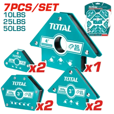 Juego de 7 soportes magnéticos para soldadura