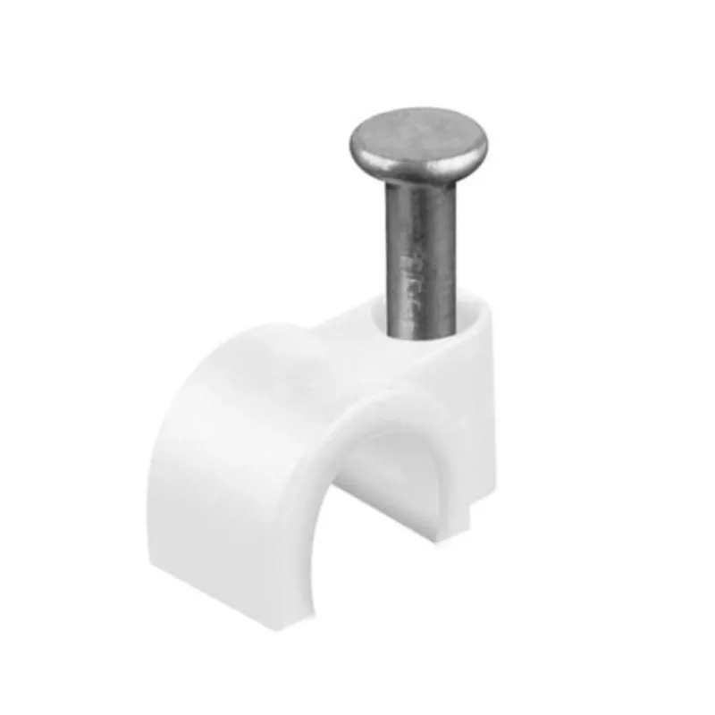 Grapa plástica Para cable de telefonía- internet  4mm