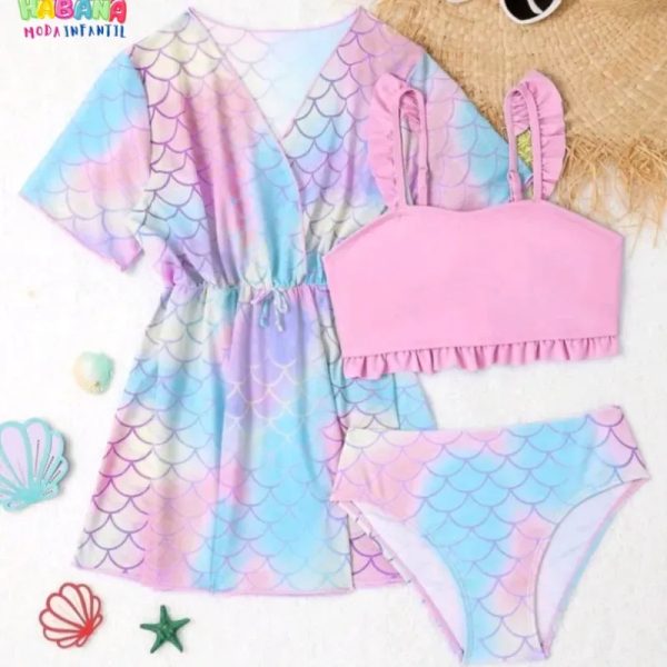 Traje de baño de 3pzs