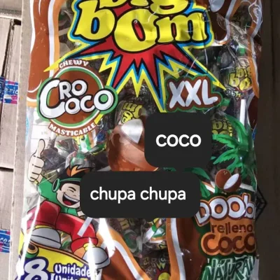 Chupa chupa chocolate con coco xxl 48 und