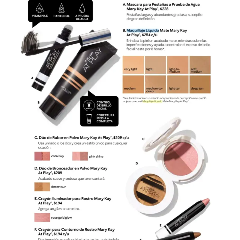 Base líquida color ligero, Maquillaje líquido