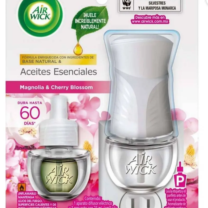Difusor de olor Air wick+ 1 repuesto( diferentes fragancias )