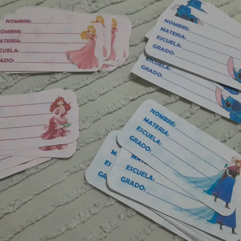 Membretes de pegatinas para 