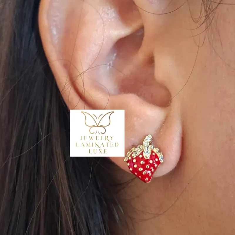 Aretes Fresas 