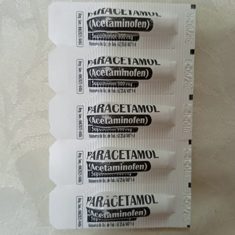  Supositorios de Paracetamol (300 mg)