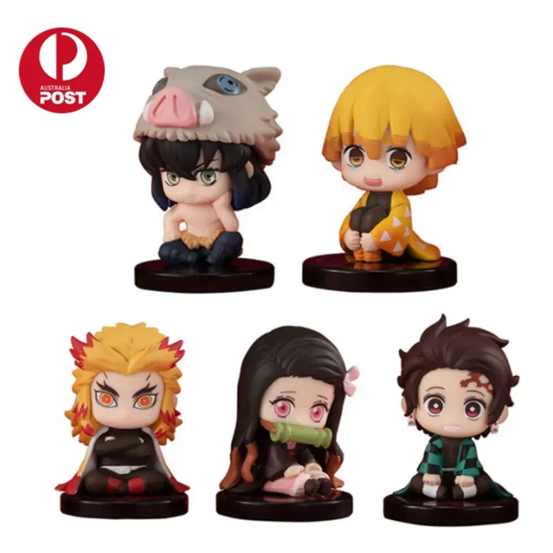 Set de 5 figuras de los personajes de "Demon Slayer: Kimetsu no Yaiba