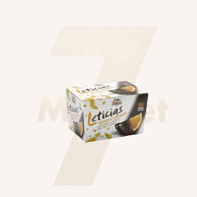 Leticias naranjas al chocolate