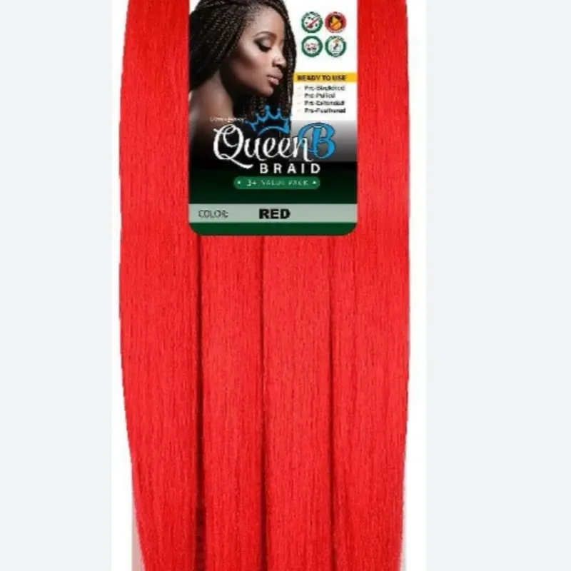 Cabello  Kanekalon de 50 pulgadas # RED