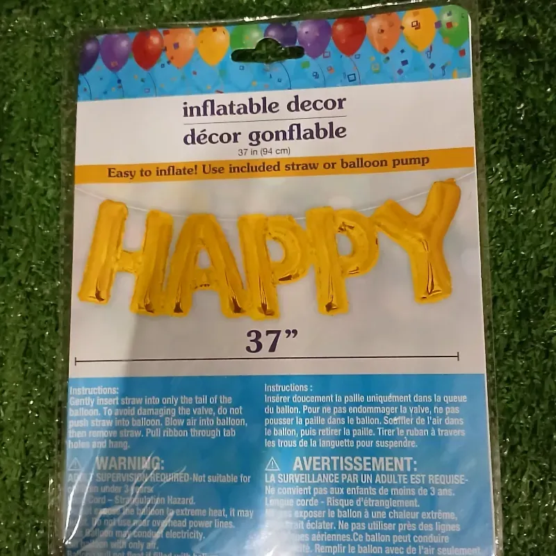 Cartel  inflable de Happy