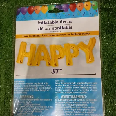 Cartel  inflable de Happy