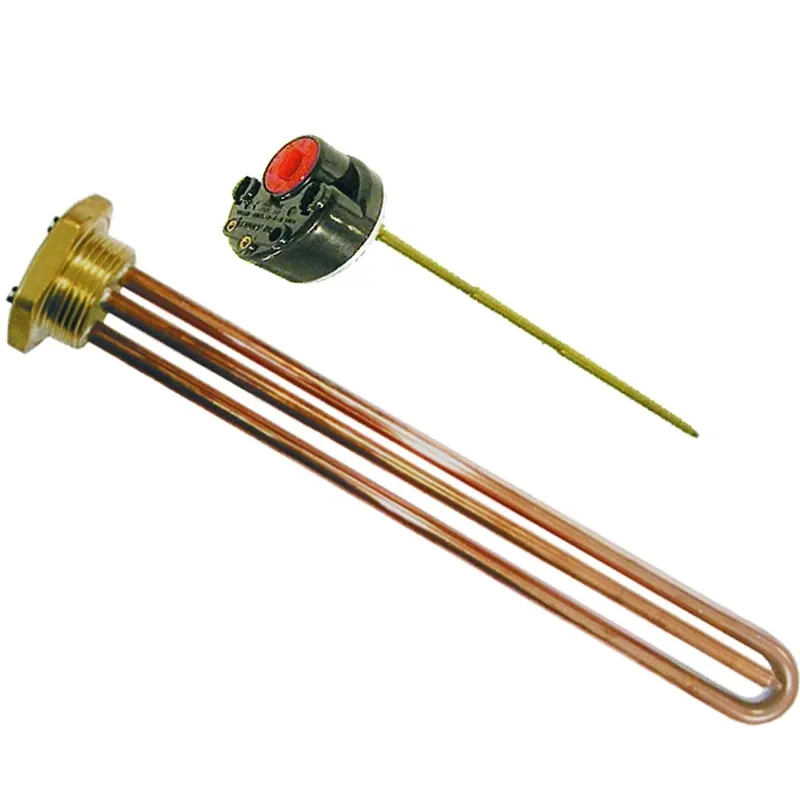 Elemento de calefacción (RESISTENCIA) con termostato para calentador 220v 42cm