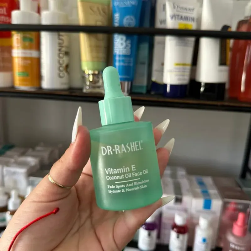 Acite facial de vitamina E y aceite de coco