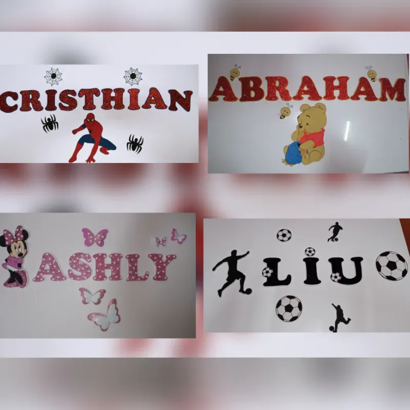 Nombres para pared