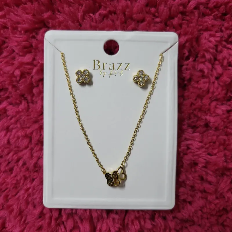 Set de cadena y aretes