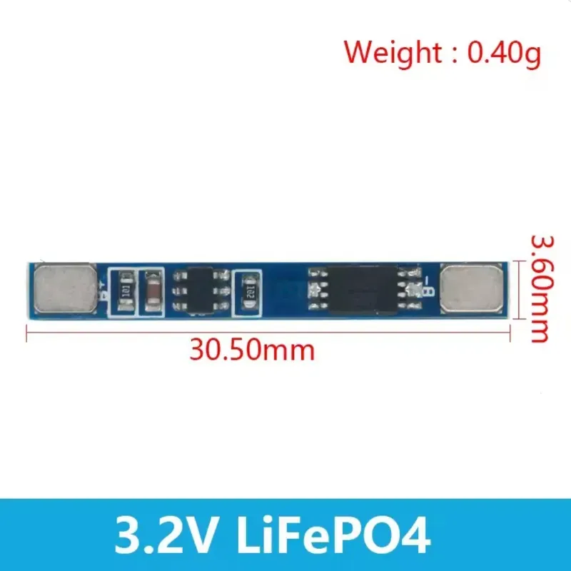 BMS 1S 3A LiFePO4 Baterias 3.2V