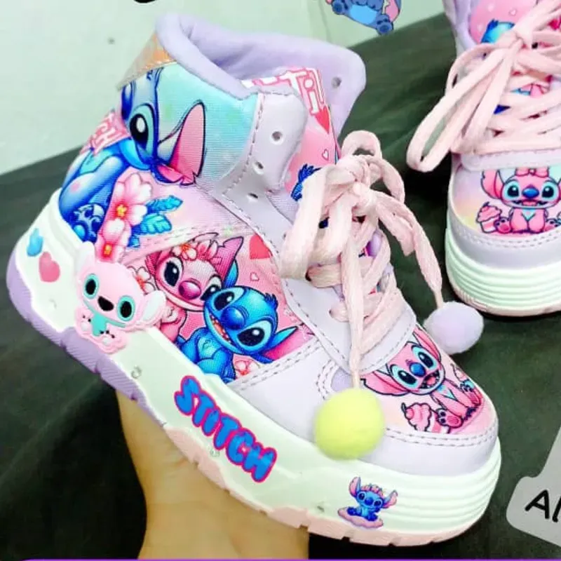 BOTICAS STITCH LILA Y ROSA✨ Alumbran