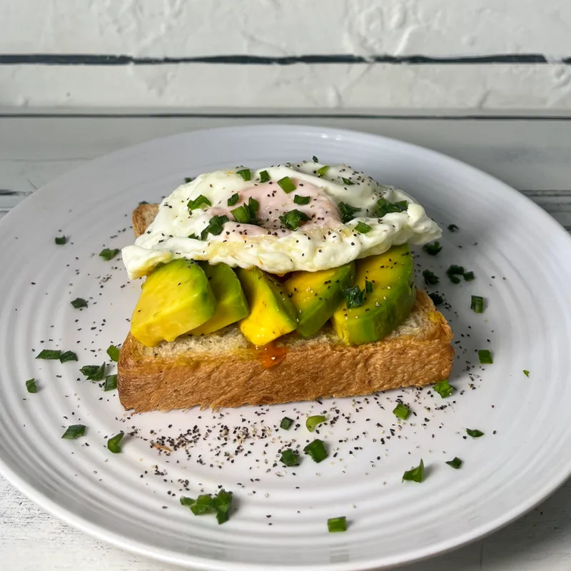 (1)Huevo frito con tostada