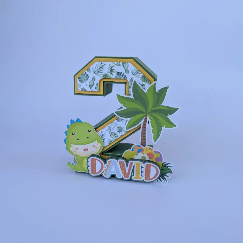 Centro de Mesa 3d. Temática: Dino