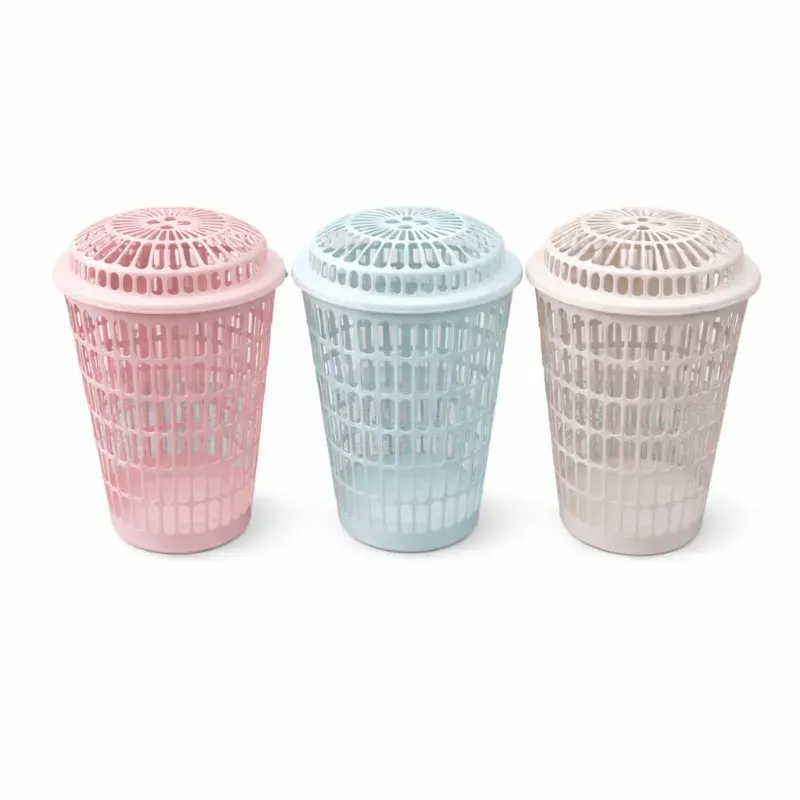 CESTO PLÁSTICO MULTIUSO CON TAPA