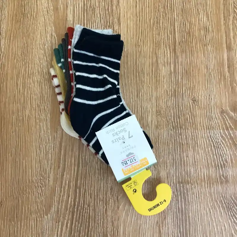 Pack de 7 medias rayadas