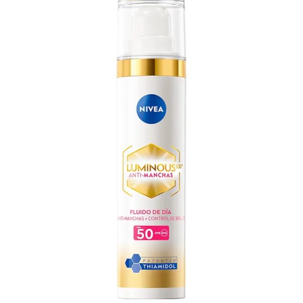 NIVEA Cellular LUMINOUS630 Anti-manchas Fluido Facial Aclarador de Piel FPS50 (40 ml)