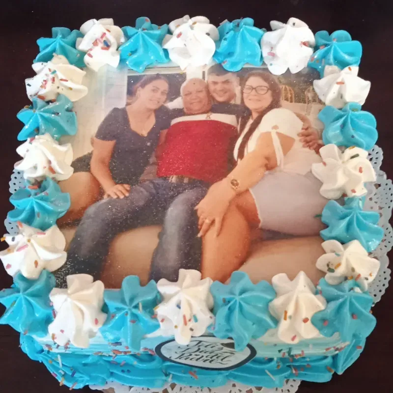 Cuadrados de 20 cm con papel comestible