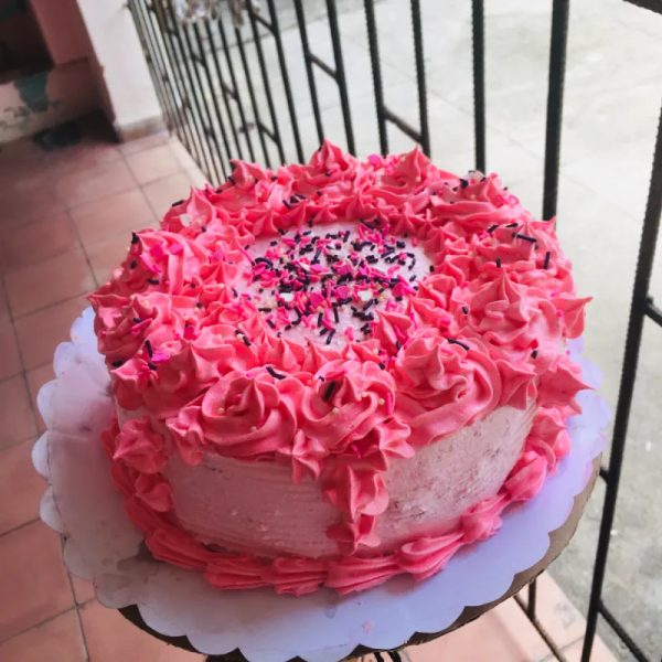 Cake de fresa y chocolate 