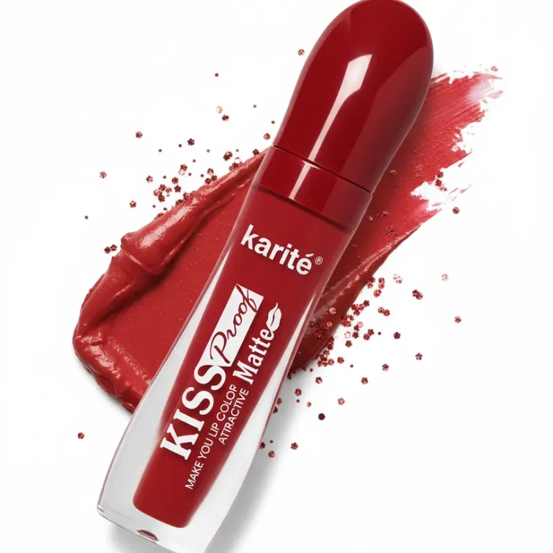Labial liquido rojo mate