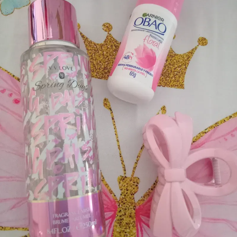 Colonia, desodorante obao y pellizco