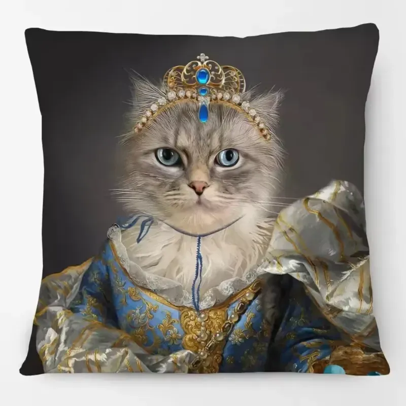 Cojín Gata con corona
