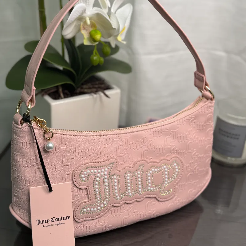Juicy Couture bolso de mano rosa
