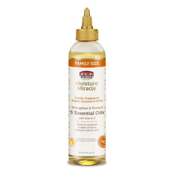 African Pride Moisture Miracle 5 aceites con vitamina E