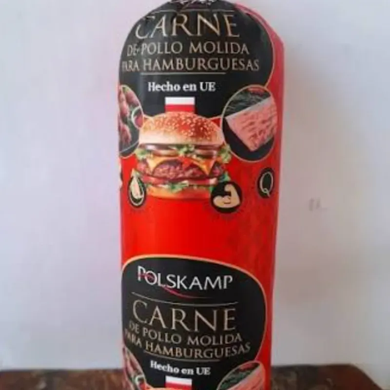 CARNE MOLIDA DE POLLO PARA AMBURGUESA 500g