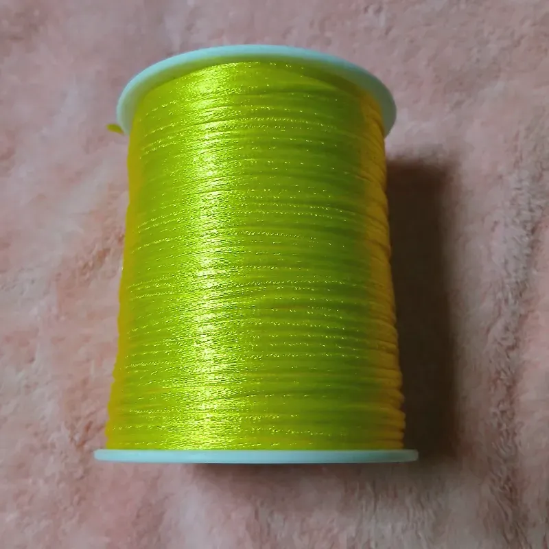 Hilo cola de rata amarillo claro 1 mm