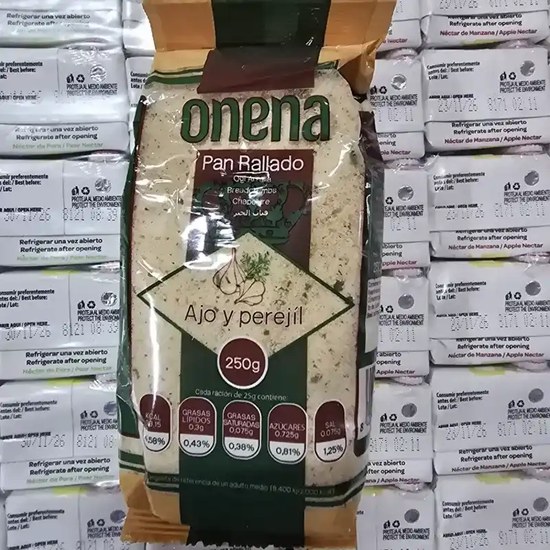 Pan Rallado Ajo y perejil Onena 250g