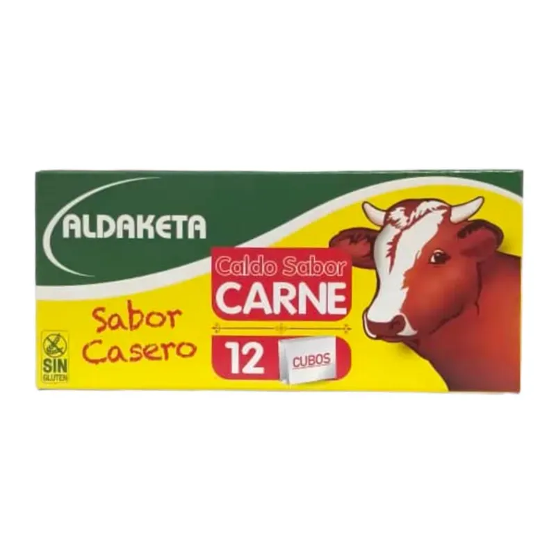 Caja de 12 calditos concentrados de Res *Aldaketa- Producto Importado