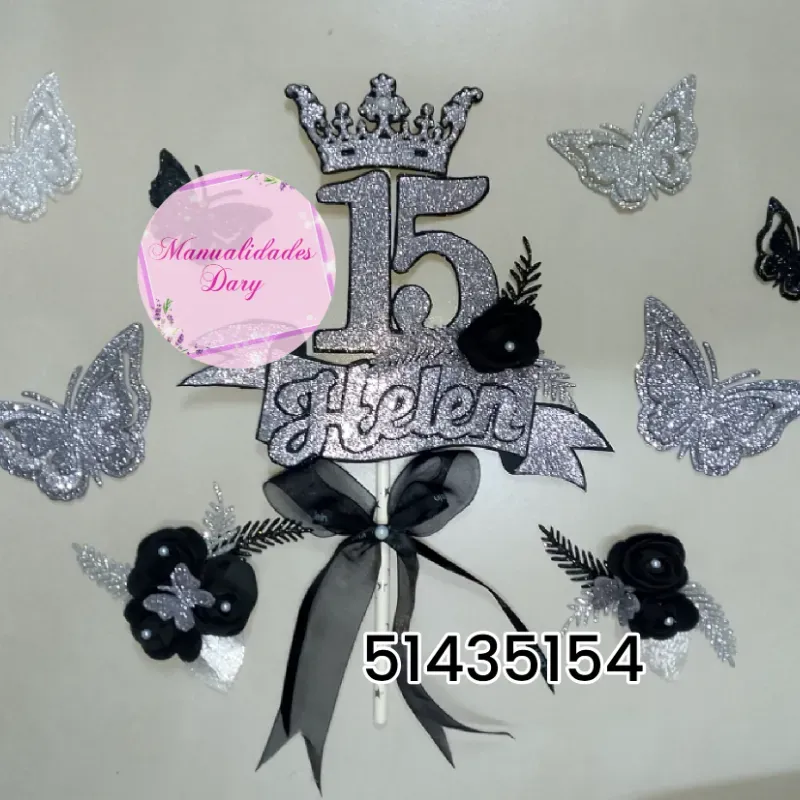 Topper 15 con adornos