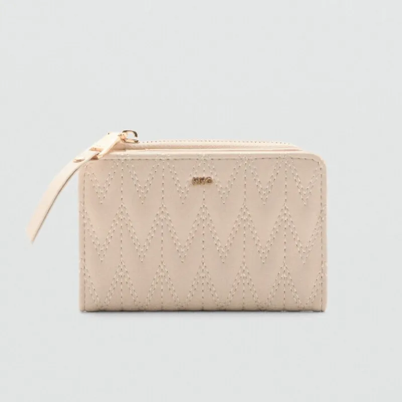 Billetera Mango acolchada logo