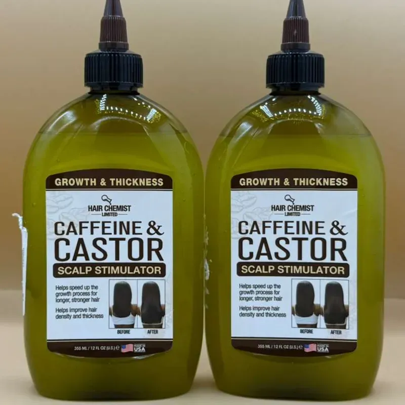 Castor cafeína y ricino de Hair Chemist. 12onz