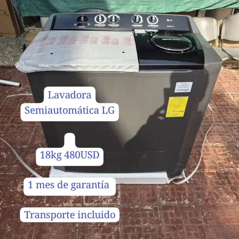 Lavadora semiautomática LG 18 kg