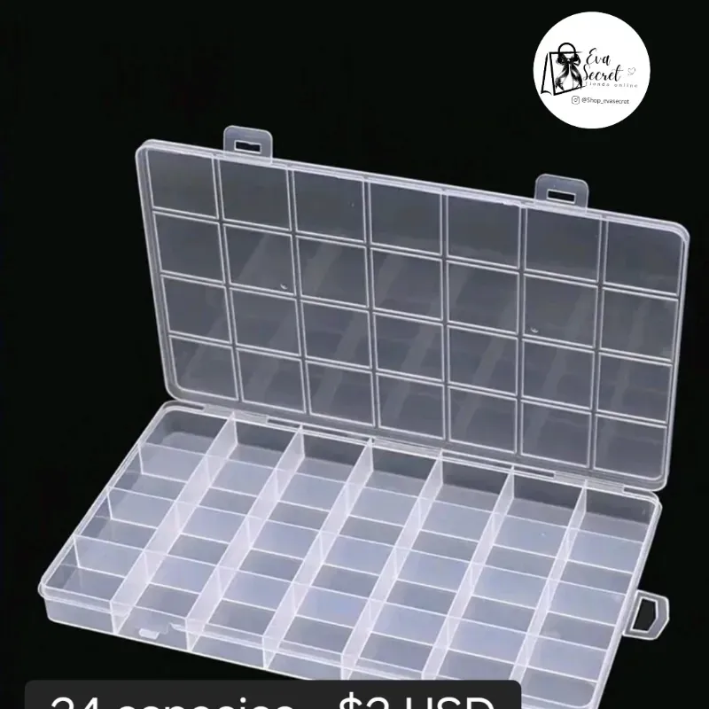 Caja de 24 espacios para joyeria