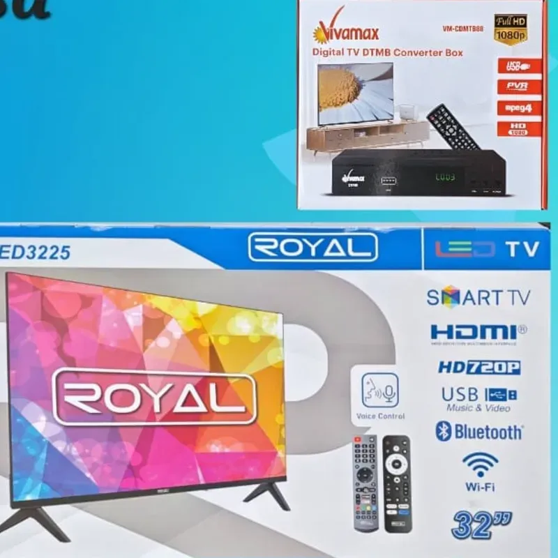 Combo TV 32" + Cajita HD