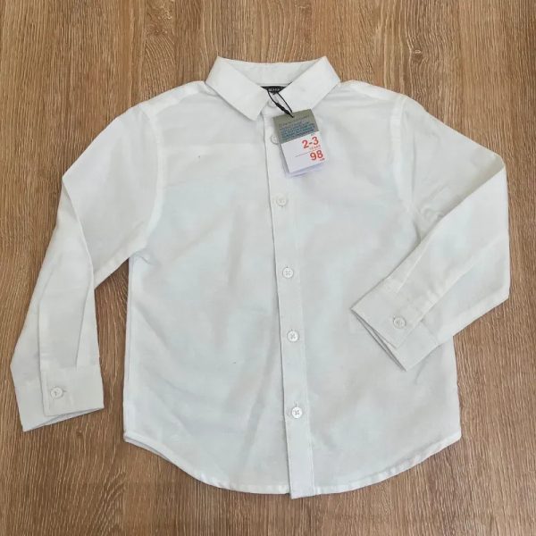 Camisa de mangas largas color blanco