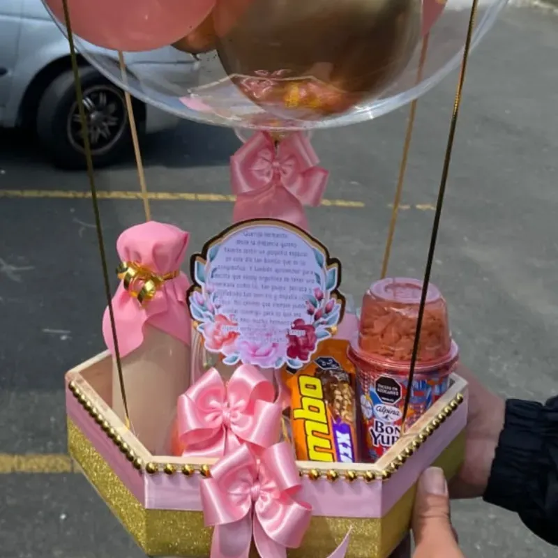 Cesta rombo de confituras