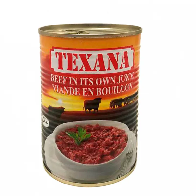 2 Latas de carne de res en su jugo × 5 usd
