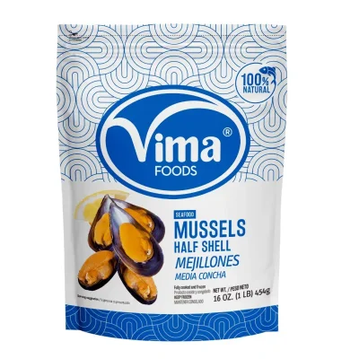 MEJILLON 1/2 CONCHA 40/60 C/10KG 1001407 PRECIO 5.82